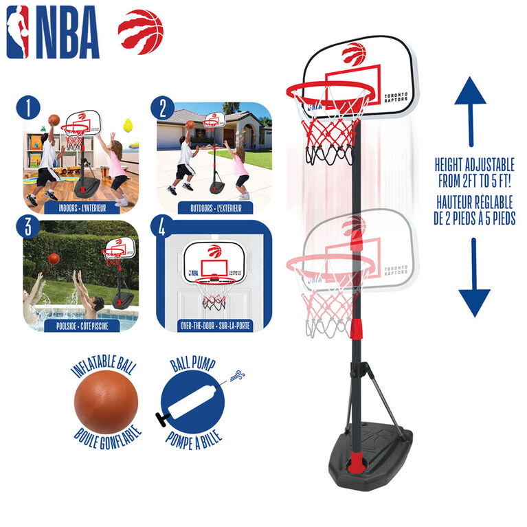 NBA 4 In 1 Toronto Raptors Basketball System