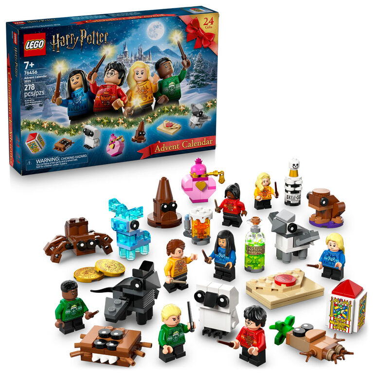 LEGO Harry Potter Le Calendrier de l'Avent 2025, Jouet de Sorcier, Cadeau de Noël Magique de Poudlard 76456