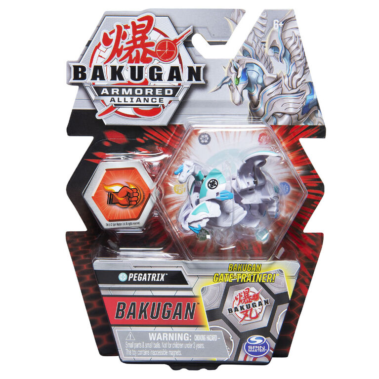 Bakugan, Pegatrix, Figurine Armored Alliance articulée de 5 cm à collectionner et carte à échanger