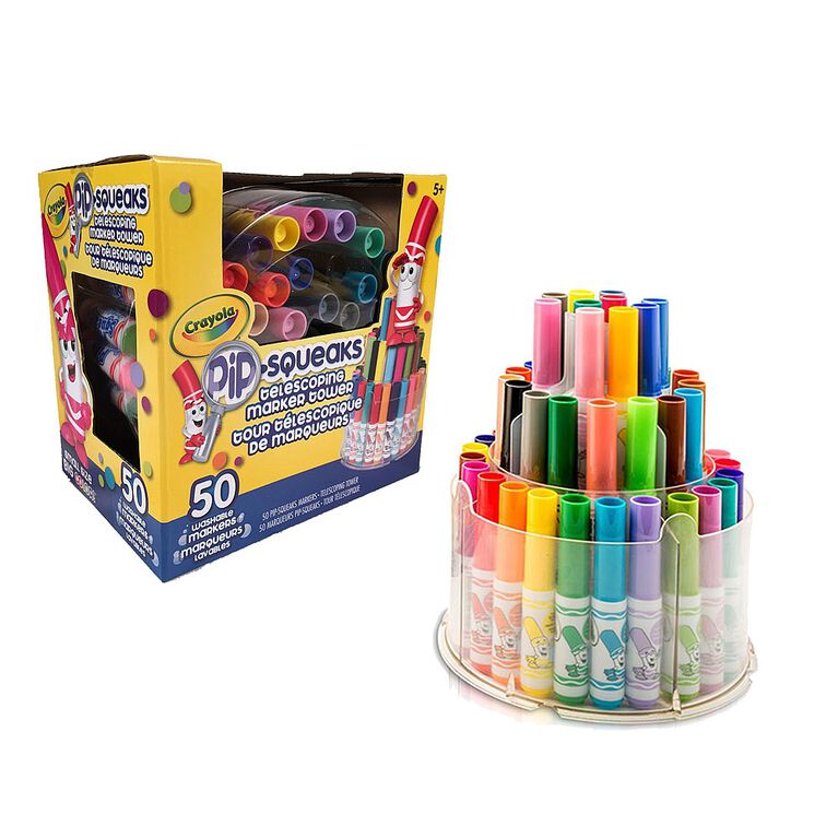 Tour télescopique de marqueurs Crayola Pip-Squeaks