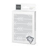 Kushies Drap contour pour parc Flannel Flèches gris