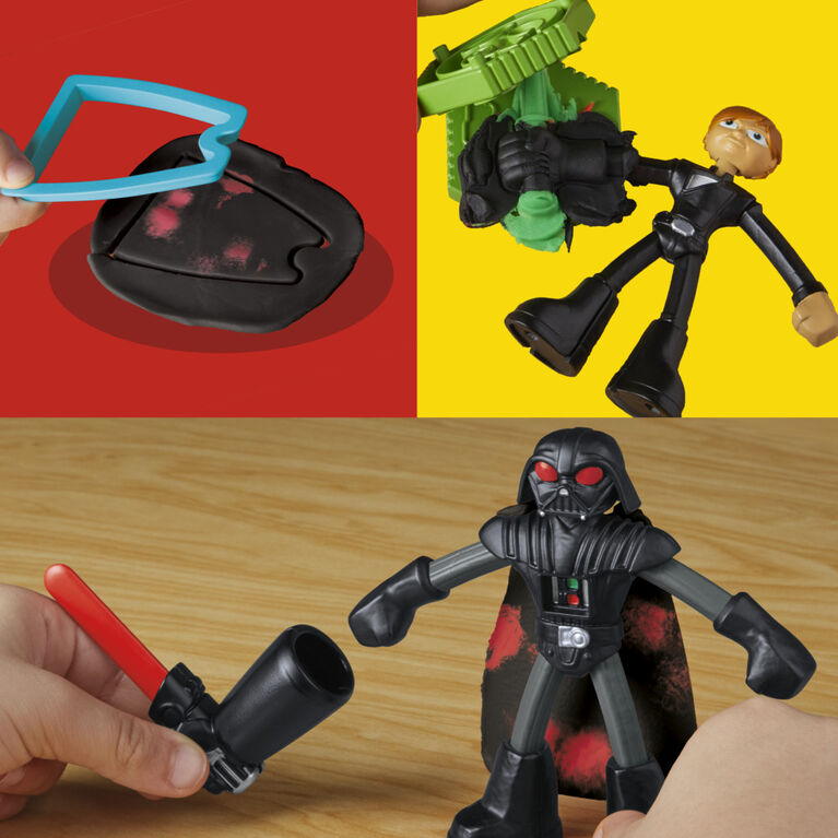 Play-Doh Star Wars Squish & Slice Lightsabers 4 Inch Action Figure Set