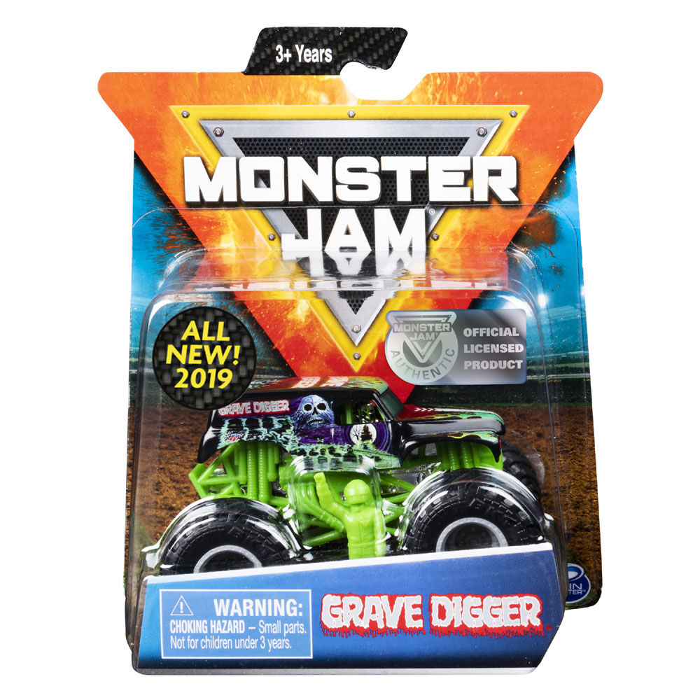 Monster Jam, Official Grave Digger Monster Truck, Legacy Trucks Series,  1:64 Scale