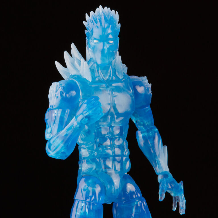 Marvel Legends Series 6-inch Scale Action Figure Toy Iceman and 2 Build-A-Figure Parts