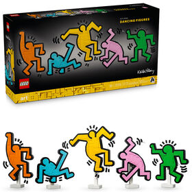 LEGO Art Keith Haring - Figures Dansantes, Décoration de Salon et Ensemble de Construction pour Adultes 31216