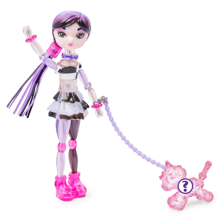 Twisty Girlz, Series 2, Chexie Transforming Doll to Collectible Bracelet with Mystery Twisty Petz