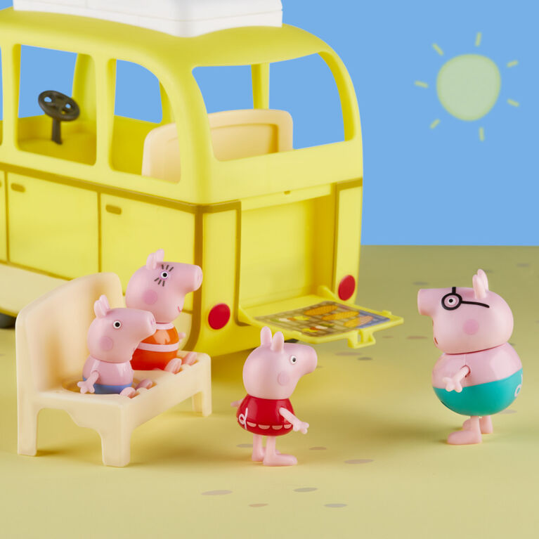 Peppa Pig Peppa's Adventures Camping-car à la plage, jouet préscolaire - Notre exclusivité