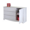 Savannah Storage Cabinet with 3 Drawers and 1 Door Dresser - Pure White
