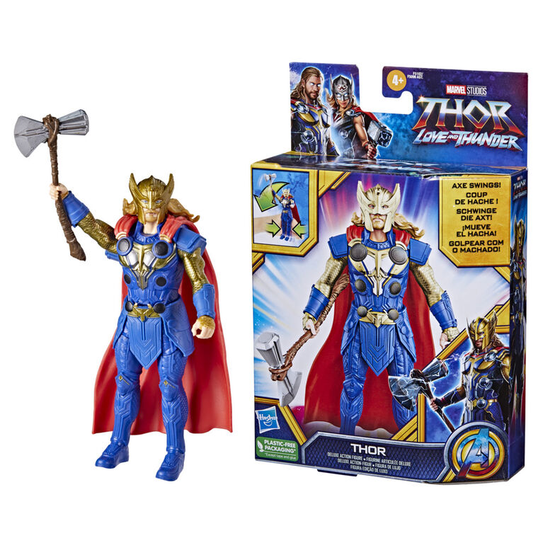 Marvel Studios' Thor: Love and Thunder, figurine Thor deluxe de 15 cm à  fonction