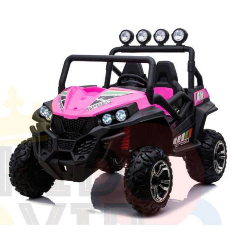 KidsVip 2x12V Kids & Toddlers UTV Viper 4WD Ride on car w/Remote Control - Pink