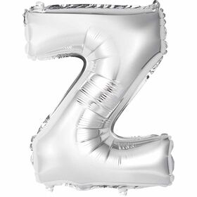 Ballons en forme de lettre en argent 14 " - Z