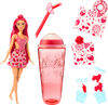 Barbie Pop Reveal Poupée de la série Fruit, thème cocktail à la pastèque avec 8 surprises dont 1 animal de compagnie et des accessoires, slime, parfum et changement de couleur