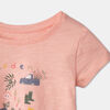 RISE Little Earthling Aline Tee Lt Coral Garden Print