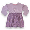 Peppa Pig Frill Long Sleeve Dress - Purple 4T