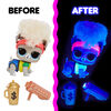 Animaux L.O.L. Surprise! Lights avec de VRAIS cheveux et 9 surprises incluant des surprises de lumière noire - Édition anglaise