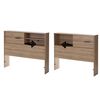 Fynn Twin Bookcase Headboard Rustic Oak