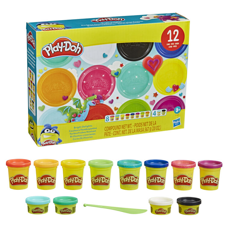Lot de 12 pots de pâte à modeler Play-Doh - Couleurs Été