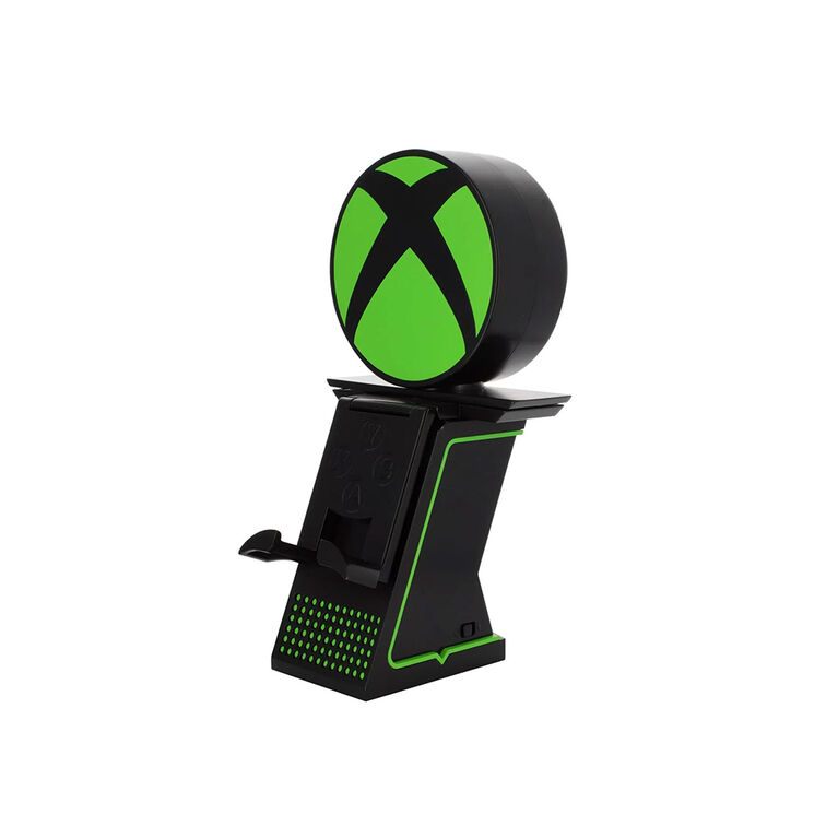 Exquisite Gaming Microsoft: Xbox Cable Guy Ikon éclairant, support de chargement pour téléphone et appareils