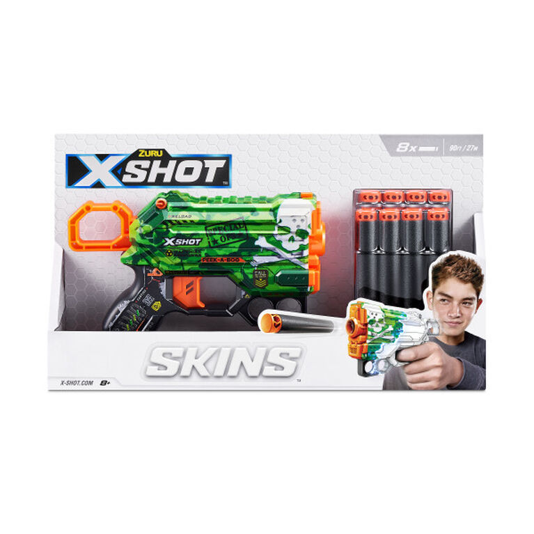 Zuru X-Shot Skins Menace Dart Blaster - Camo (8 Darts)