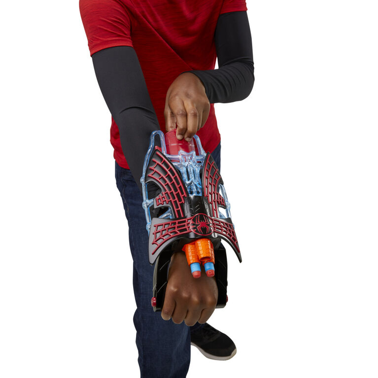 Marvel Spider-Man: Across the Spider-Verse Miles Morales Tri-Shot Web Dart Blaster