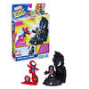 Marvel Stunt Squad Spider-Man vs. Venom Playset with 1.5 Inch Action Figures