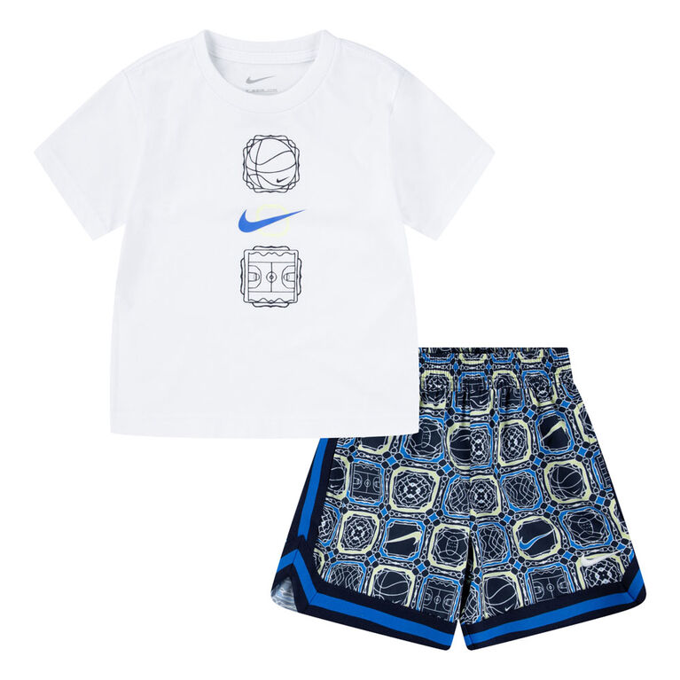 Nike DRI-FIT DNA 24 Short Set - Obsidian - Size 2T