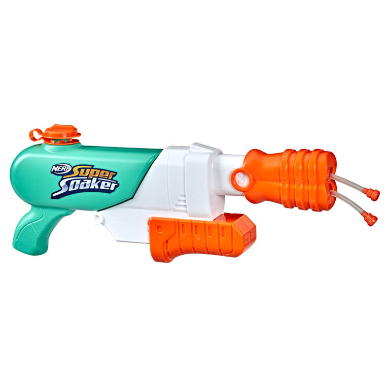 NERF - Pistolet A Eau Super Soaker Hydra, Pistolet à eau Bleu/Blanc