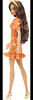 ​Barbie Fashionistas Doll #182, Headband, Orange Floral Print Dress with Ruffle Details and Heels