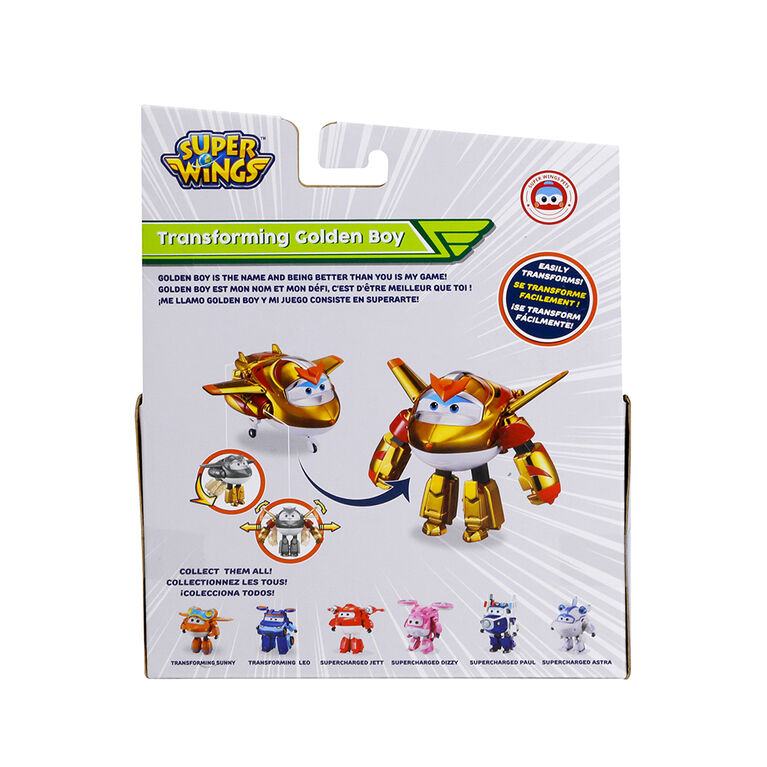 Super Wings Transforming Golden Boy