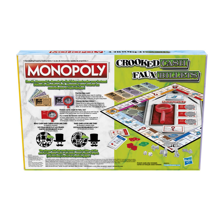 Monopoly Faux billets, jeu de plateau pour la famille