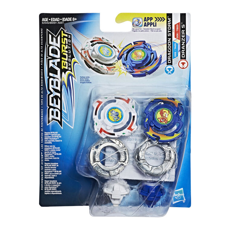 Beyblade Burst Evolution Dual Pack Dragoon Storm and Dranzer S