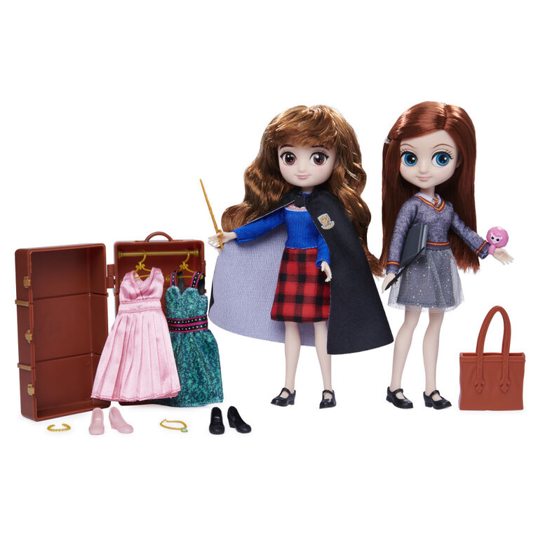 Wizarding World Harry Potter, Coffret cadeau de luxe poupées et accessoires Hermione  Granger et Ginny Weasley