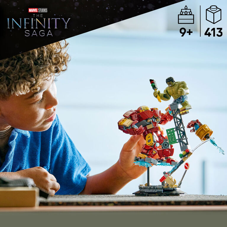 LEGO Marvel Combat L&eacute;gendaire : Le Hulkbuster Contre Hulk - Jouet de Construction de Superh&eacute;ros avec Iron Man - 76343