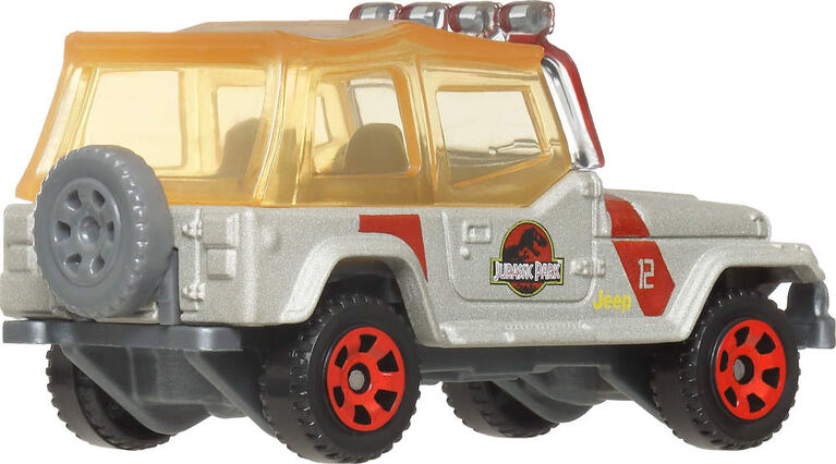 Matchbox Jurassic World 5-Pack, 4 1:64 Scale Die-Cast Toy Cars with 1 Dinosaur (Styles May Vary)