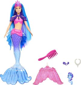 Barbie Dreamtopia Rainbow Magic Mermaid Doll with Rainbow Hair and  Water-Activated Color Change Feature, For 3 to 7 Year Olds