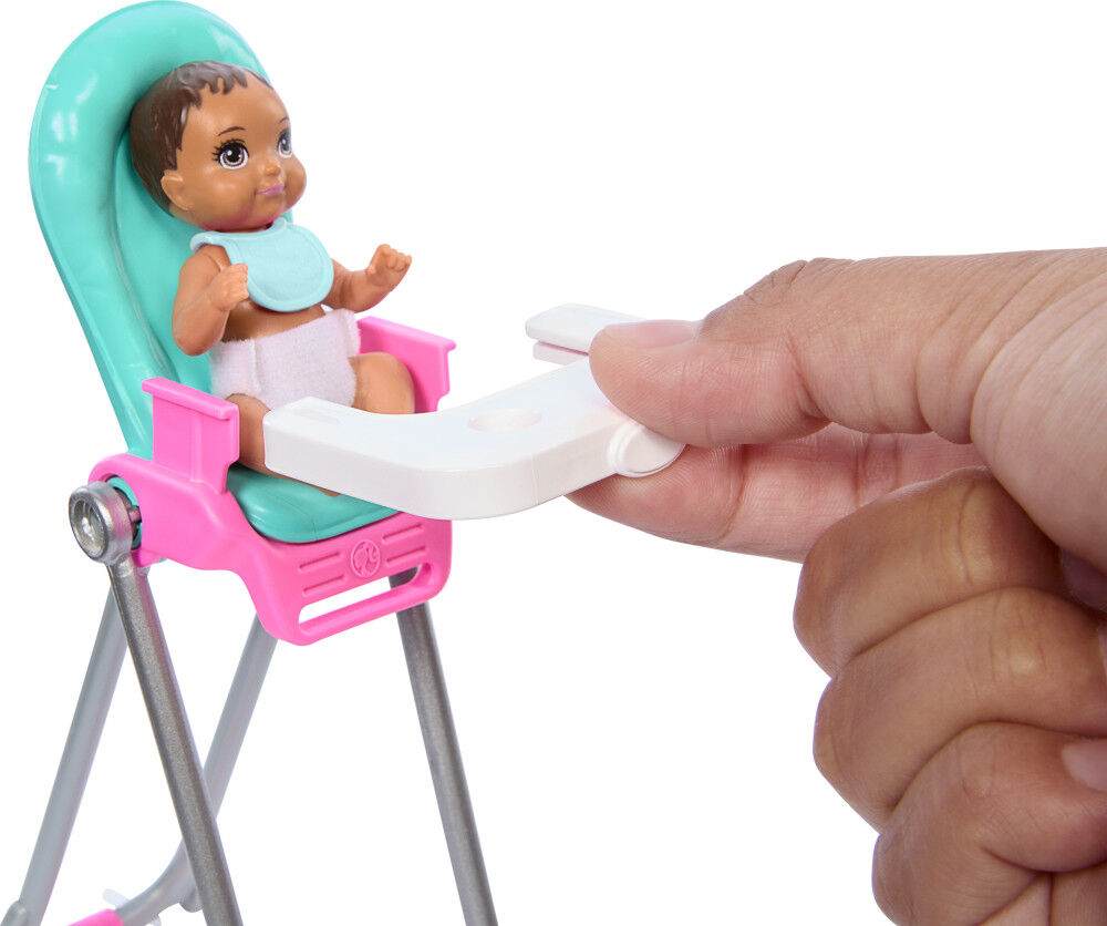 Barbie Skipper Babysitters Inc Playset Includes Doll Baby and Mealtime Accessories 10 Piece Set Toys R Us Canada