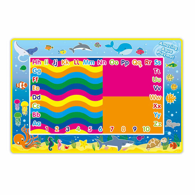 Kidpolis Grand tapis de gribouillage à l'eau de 101,6 x 81,3 cm, grand  tapis de coloriage sans désordre, tapis de dessin à l'eau, jouets de  voyage