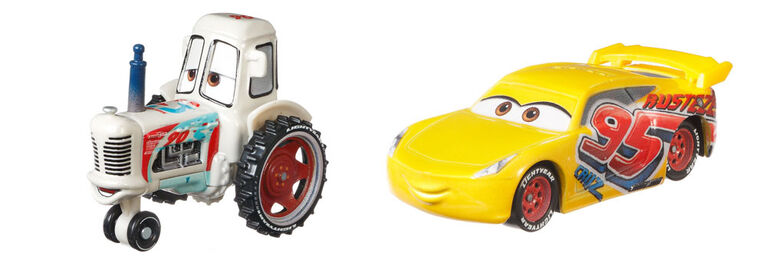 Disney/Pixar Cars Bumper Save Racing Tractor and Rust-eze Cruz Ramirez 2-Pack