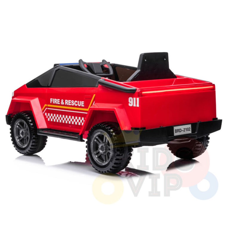 Kidsvip 12V Future Fire Truck W/ Rc - Édition anglaise