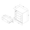 South Shore, 4-Drawer Chest - Pure White