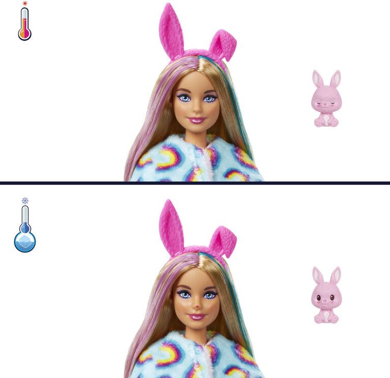 Barbie-Poupée Cutie Reveal avec costume de lapin et 10surprises