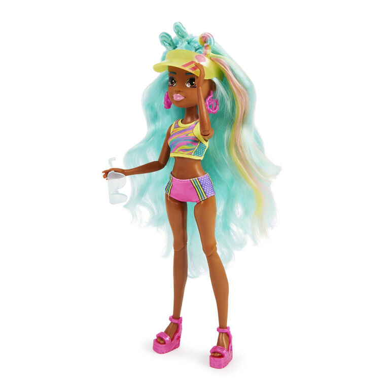 Mermaid High, Spring Break Oceanna Mermaid Doll and Accessories with Removable Tail and Color Change Hair Streaks