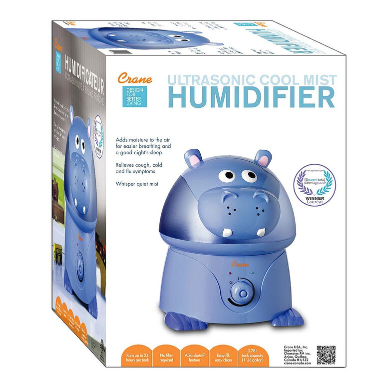 Crane - Humidificateur ultrasonique à brume fraîche - Hippopotame.