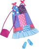 Barbie Fashion Pack, Doll Clothes, Calico Dress, Purse, Sandals