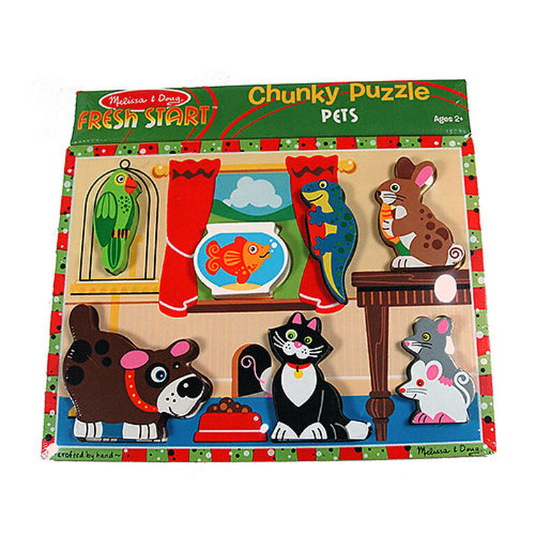 Melissa & Doug - Gros casse-tête - Animaux familiers