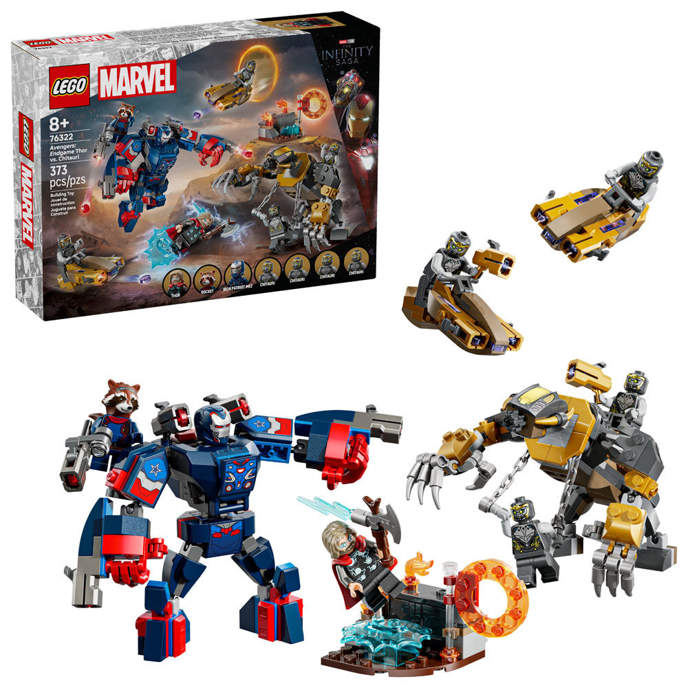 LEGO Marvel Avengers: Endgame Thor vs. Chitauri Building Toy for Kids, Boys & Girls, Ages 8+ - 76322