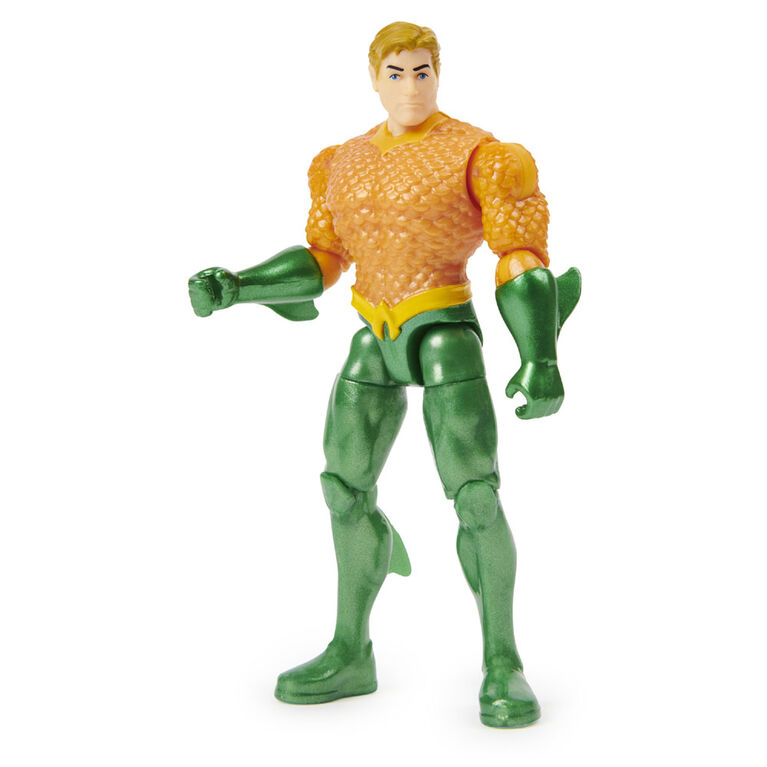 DC Comics, Figurine articul&eacute;e AQUAMAN de 10 cm avec 3 accessoires myst&egrave;re, Adventure 1