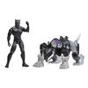 Marvel Mech Strike Mechasaurs 4 Inch Black Panther with Sabre Claw Mechasaur Action Figures, Super Hero Toys