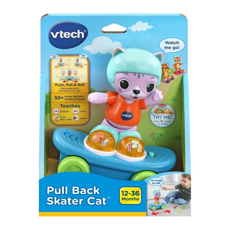 VTech Pull Back Skater Cat - English Edition