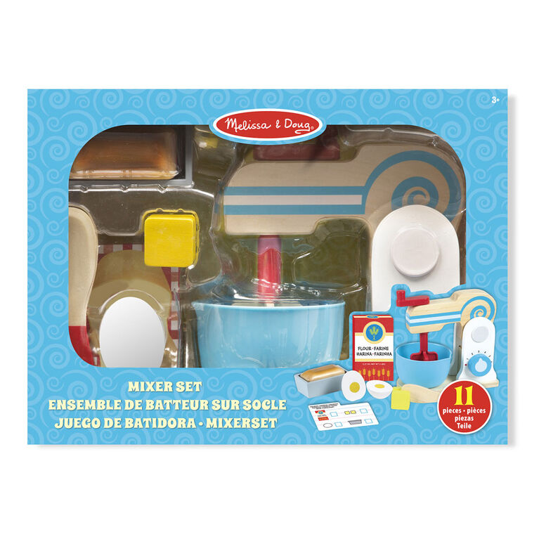 Wooden Make-a-Cake Mixer Set